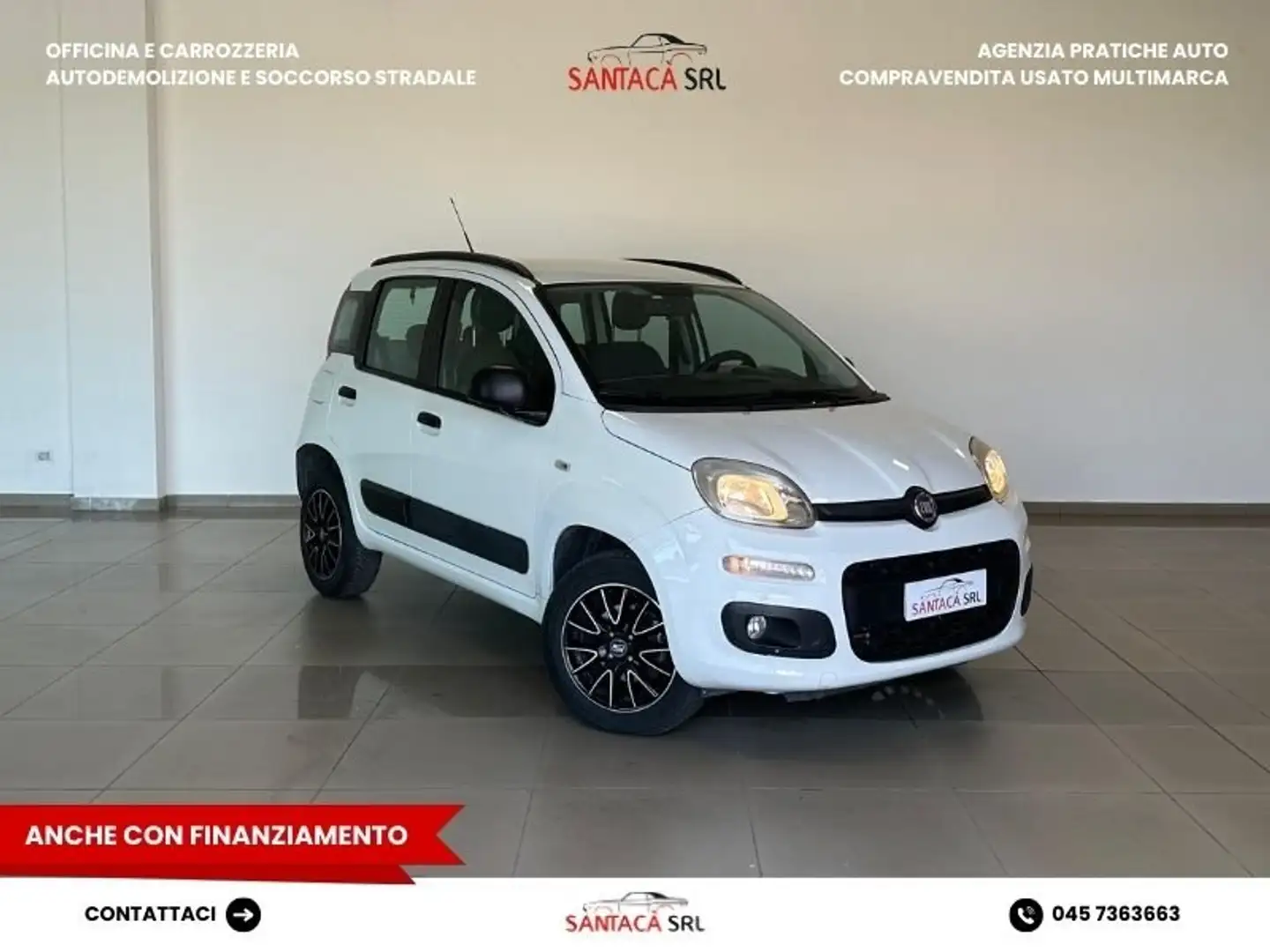 Fiat Panda 0.9 Twin Air Turbo Natural Power Lounge 80cv Blanc - 1