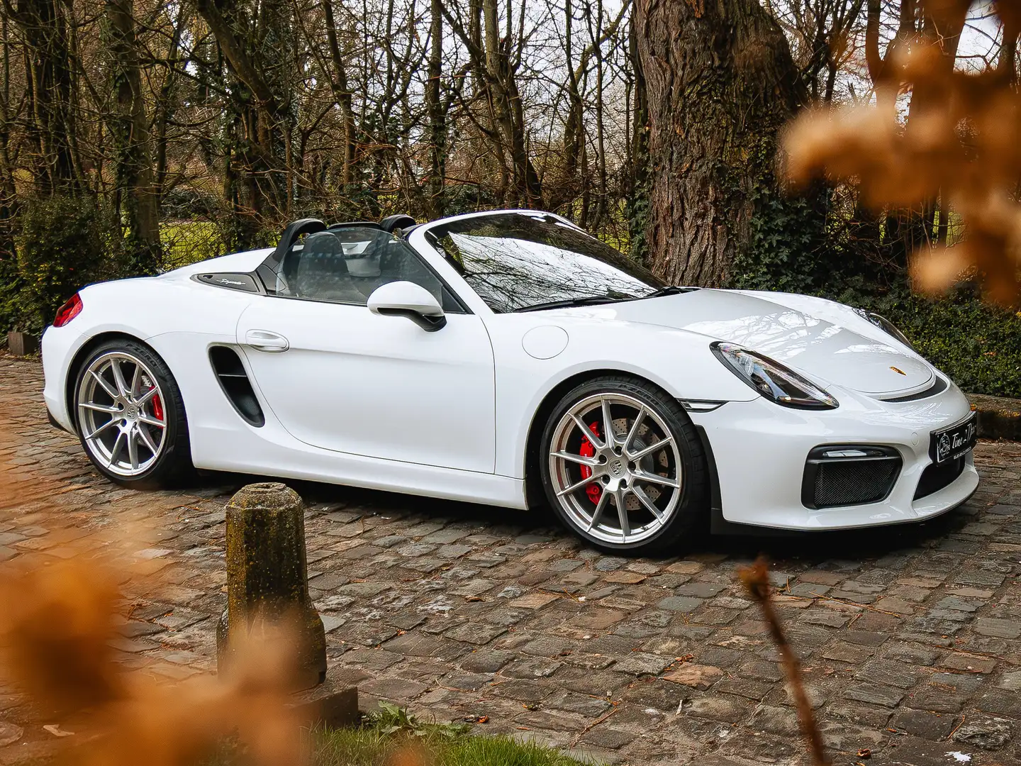 Porsche Boxster Spyder 981 - 1st owner - 14.000 Km !!! Blanc - 1