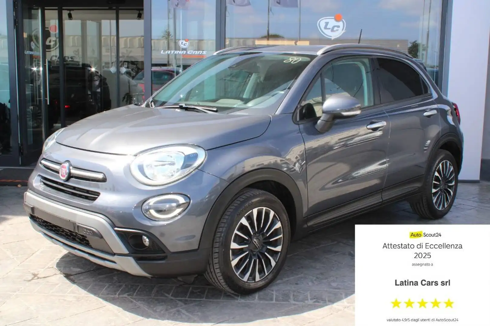 Fiat 500X 1.6 City Cross 120cv dct Con Telecamera & Navig. Šedá - 1