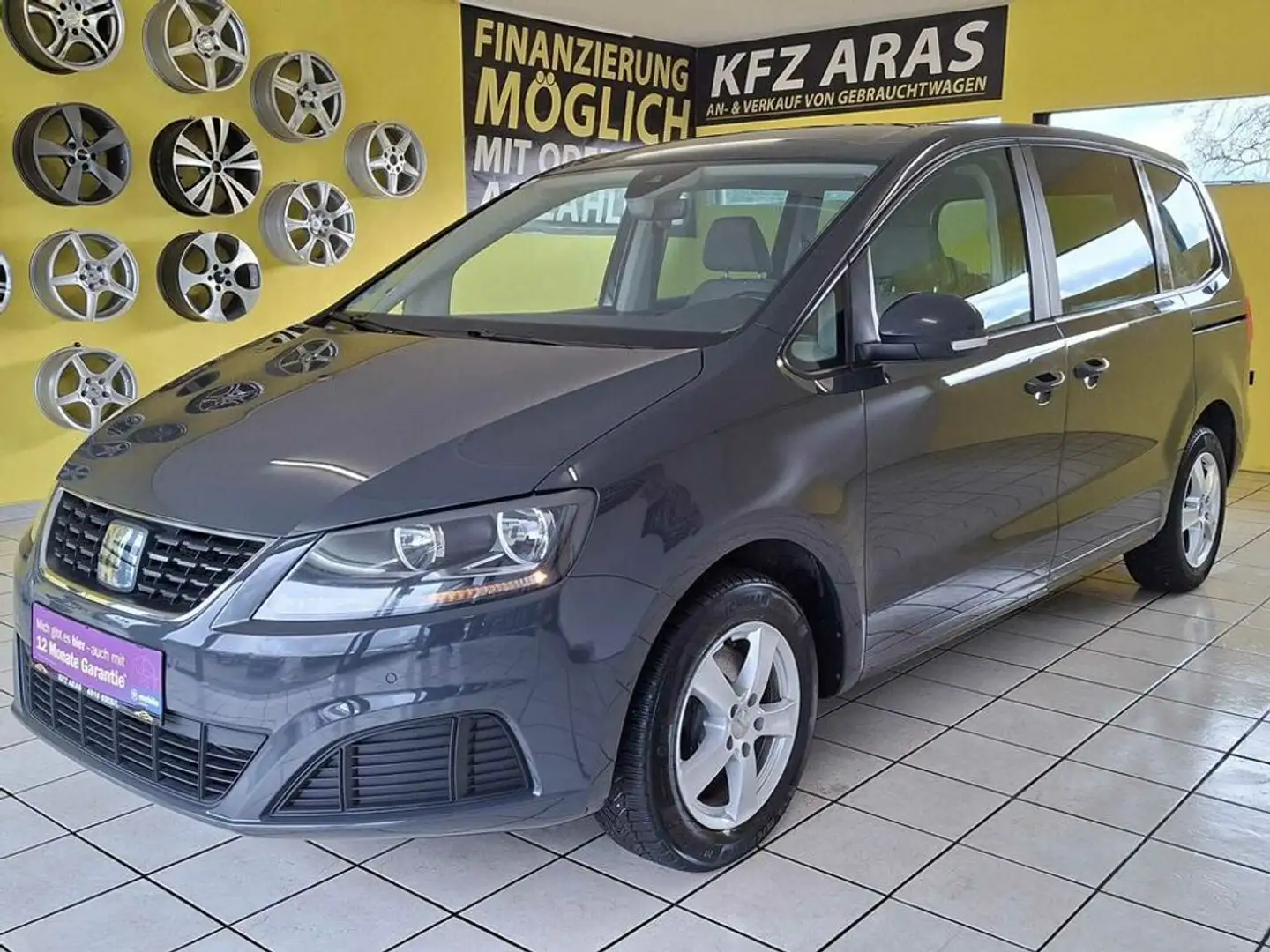 SEAT Alhambra Business 1.BESITZ, RFK,NAVI, AHK, KLIMA Grau - 1