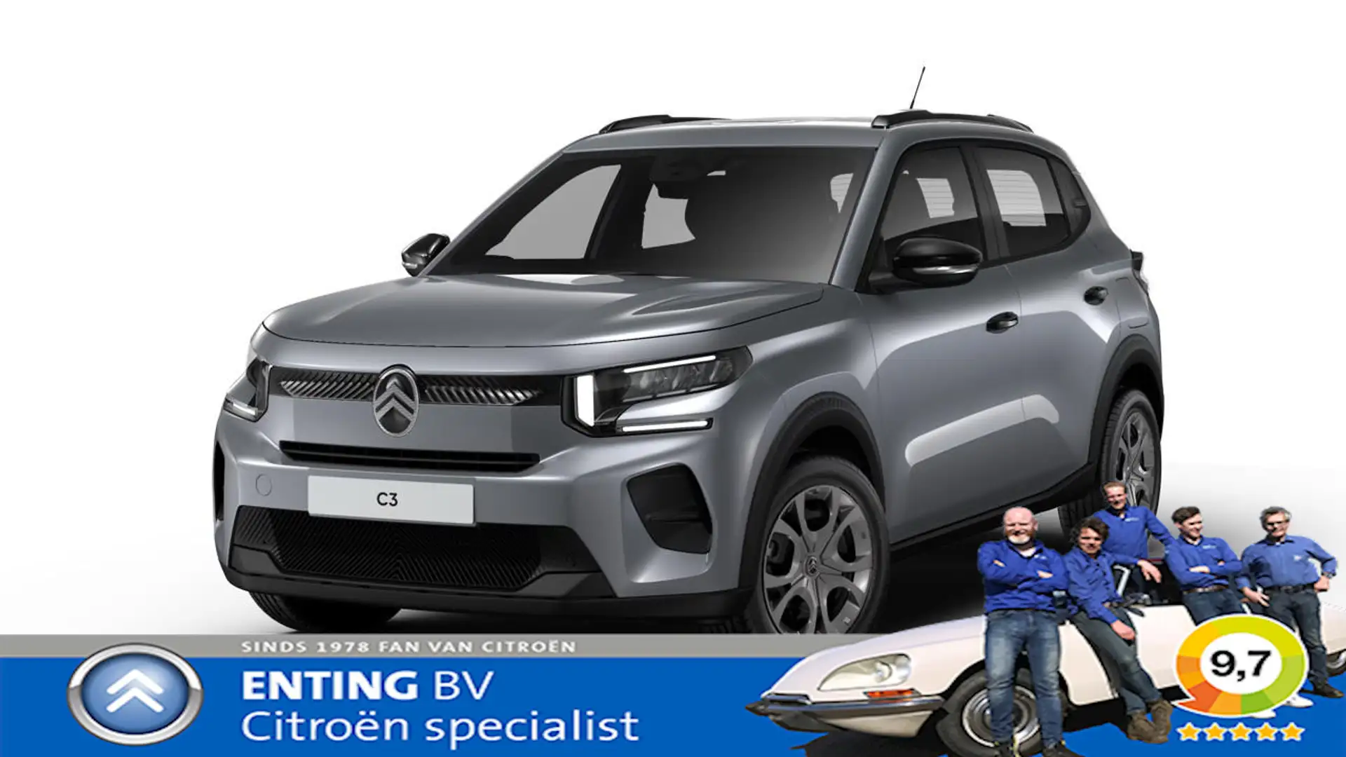 Citroen C3 1.2 Turbo 100PK MAX ECC CAMERA 7X OP VOORRAAD Gris - 1