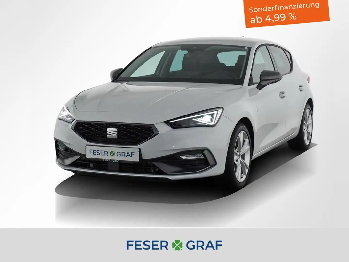 SEAT Leon 1.5 eTSI FR DSG Navi Kamera LED 17`ACC Weiß - 1