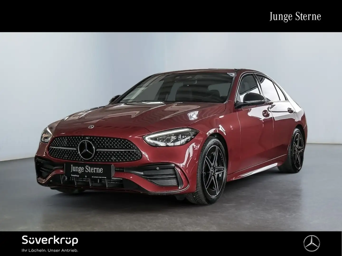 Mercedes-Benz C 200 // AMG NIGHT AHK DISTR KAMERA SPUR PDC SHZ Rot - 1