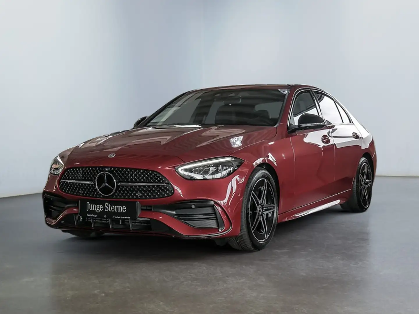 Mercedes-Benz C 200 // AMG NIGHT AHK DISTR KAMERA SPUR PDC SHZ Rot - 2