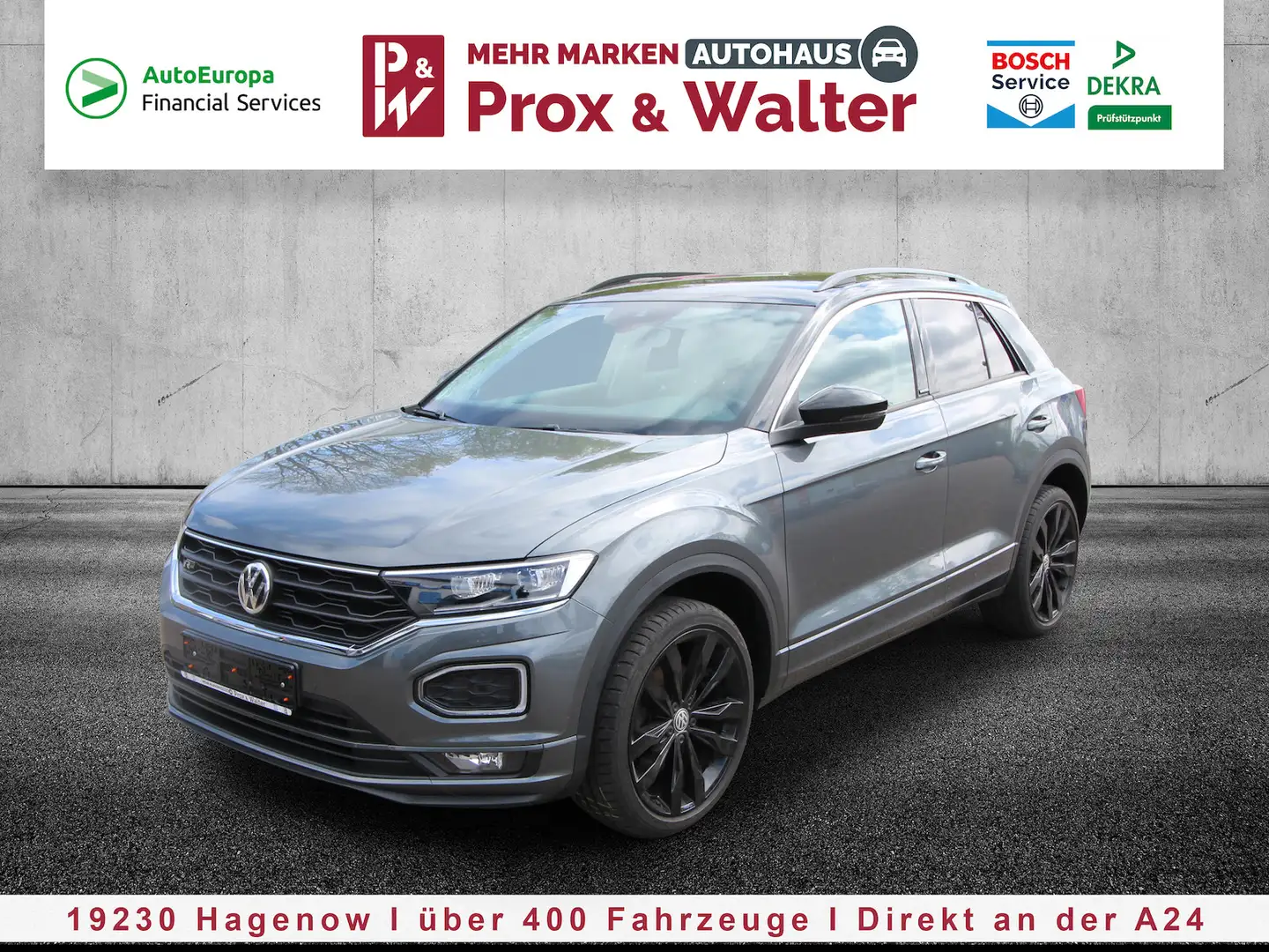 Volkswagen T-Roc 1.5 TSI 7-DSG United R-Line NAVI+LED+ALU19 Gris - 2