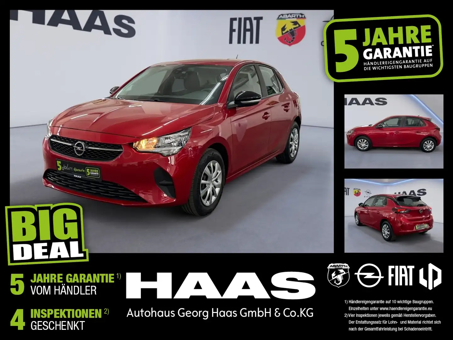 Opel Corsa F 1.2 Klimaanlage, Bluetooth, Touchscreen Rouge - 1
