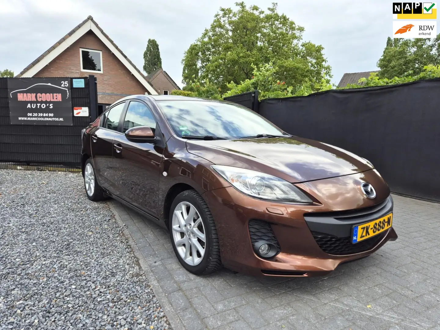 Mazda 3 2.0 DiSi GT-M 5 Deurs Navi Clima Cruise 150 PK Brun - 1