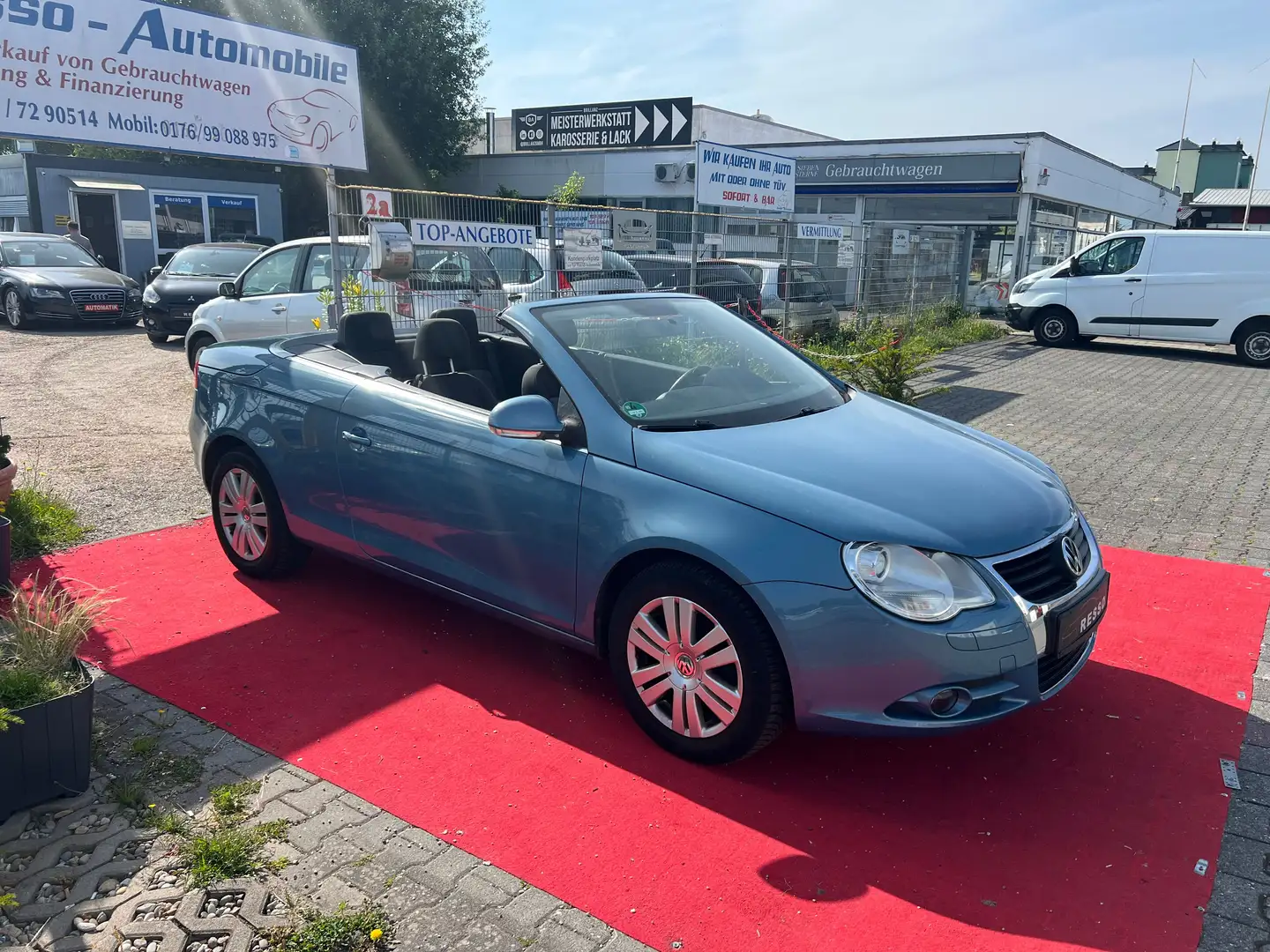 Volkswagen Eos 1.6 *2-HAND*KLIMA*PANORAMA*NAVi*GEPFLEGT*HU:06-27* Blau - 2