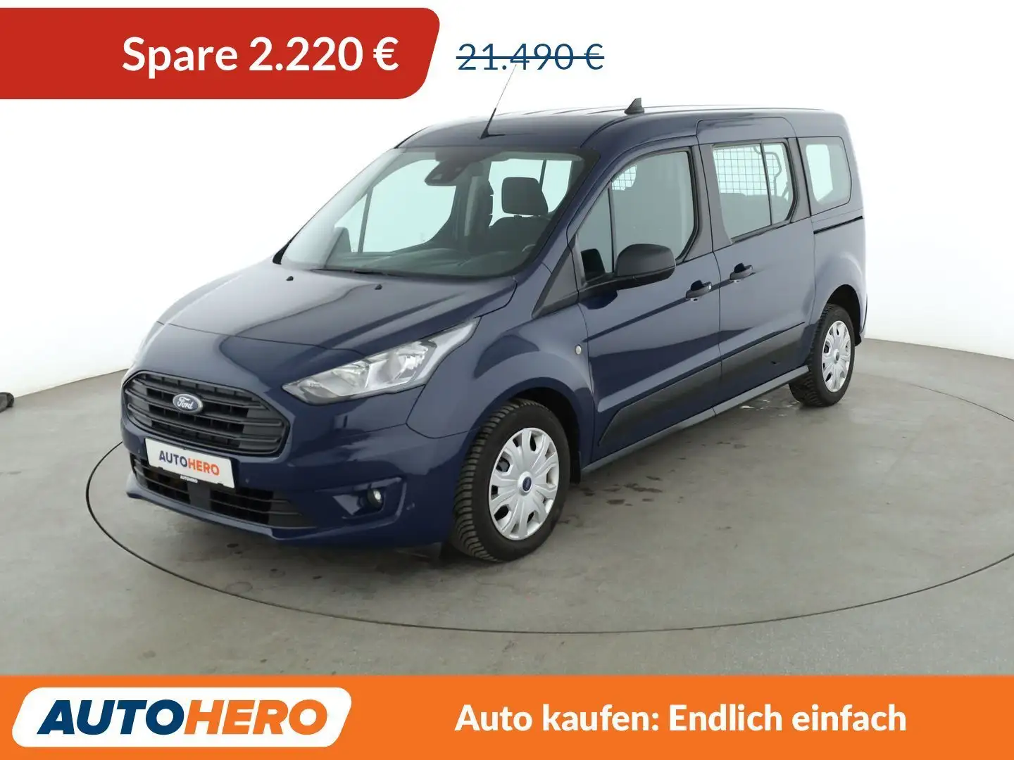 Ford Transit Connect 1.5 EcoBlue TDCi Kombi Trend lang*TEMPO*PDC* Blau - 1
