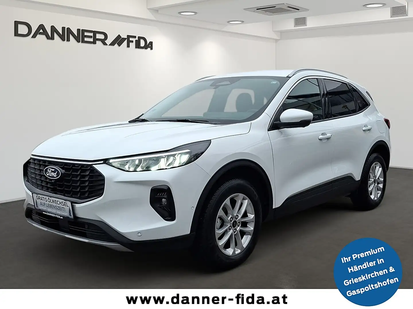 Ford Kuga 183PS Benzin/Hybrid  2,5 Duratec FHEV Titanium ... Blanc - 1