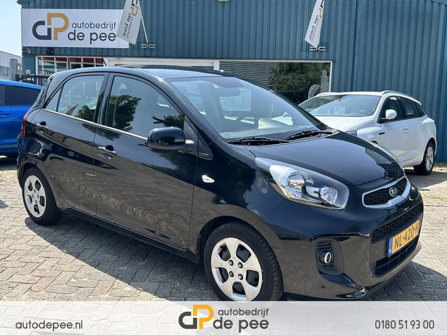Kia Picanto 1.0 CVVT EconomyPlusLine GARANTIE/RIJKLAAR/AIRCO/E Noir - 1