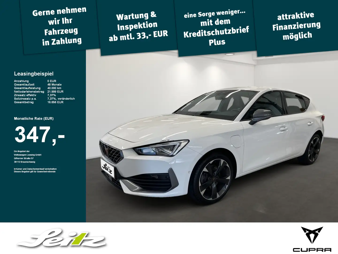 CUPRA Leon 1.4 TSI e-Hybrid *LED*KAMERA*NAVI* Wit - 1