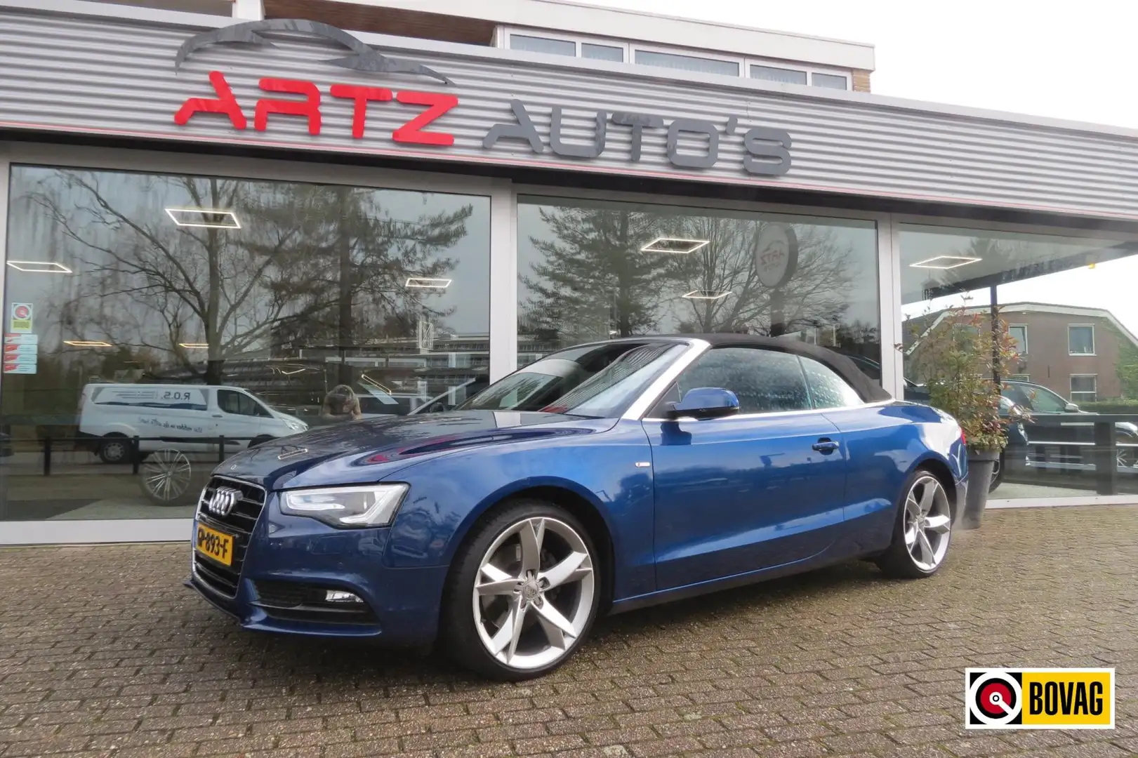 Audi A5 Cabriolet 1.8 TFSI Pro 2x S-line Automaat l Xenon Blauw - 1