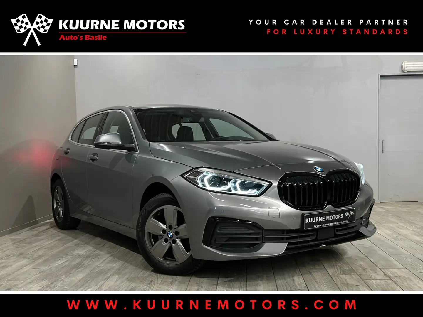 BMW 116 iA Led/Leder/Cruise/Carplay/Pdc/Gps *1j garantie* Gris - 1
