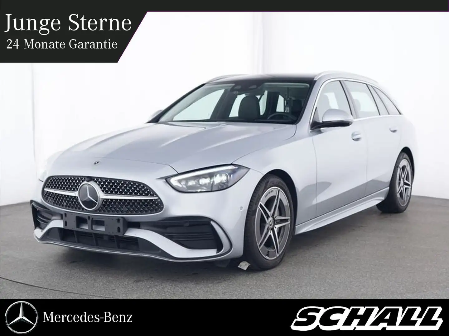 Mercedes-Benz C 300 T d AMG DISTR+DIGITAL+PANO+BURMESTER+KEY Silber - 1