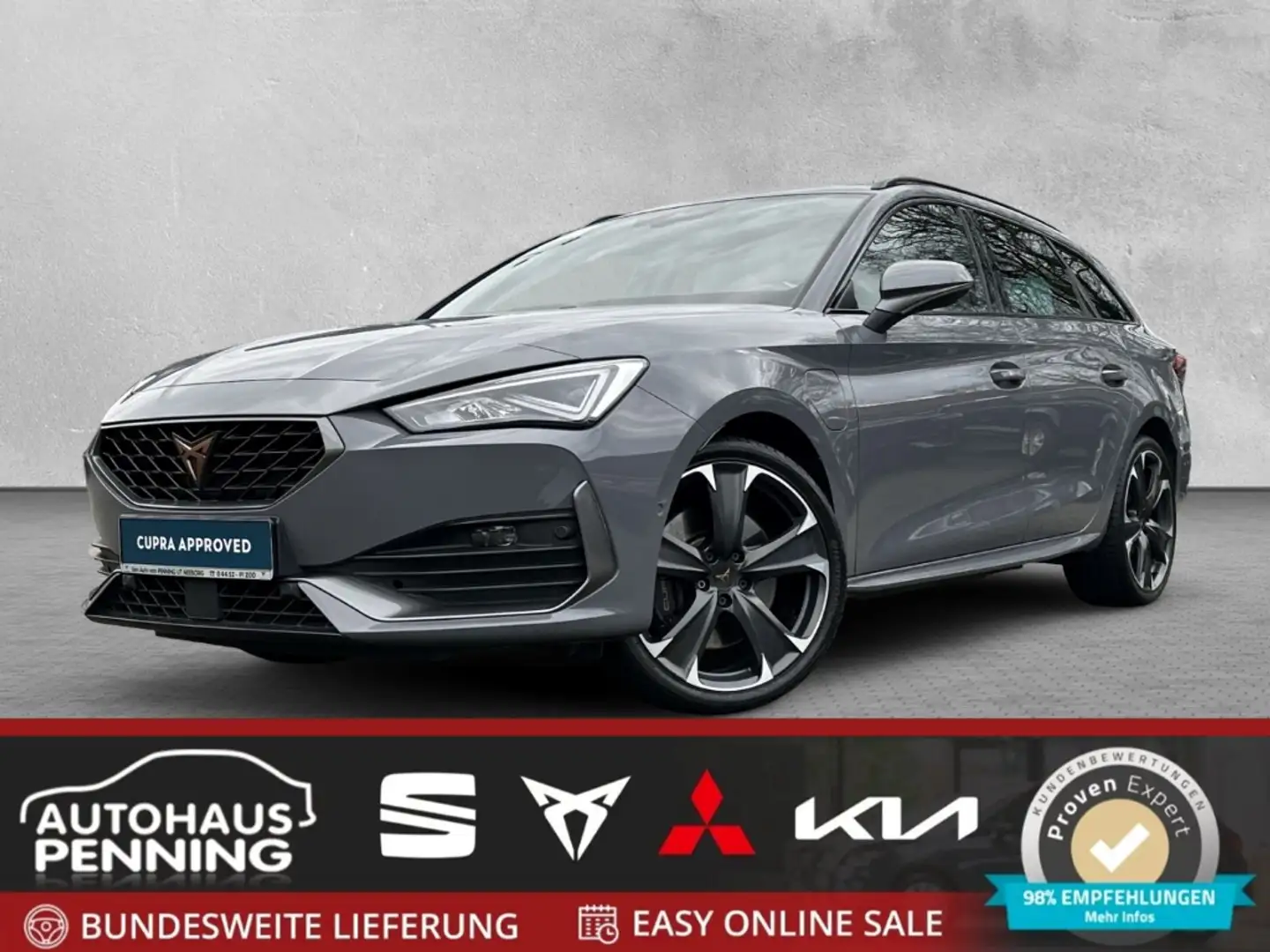 CUPRA Leon Sportstourer 1.4 e-Hybrid 110 kW (150 PS) AD Navi Gris - 1