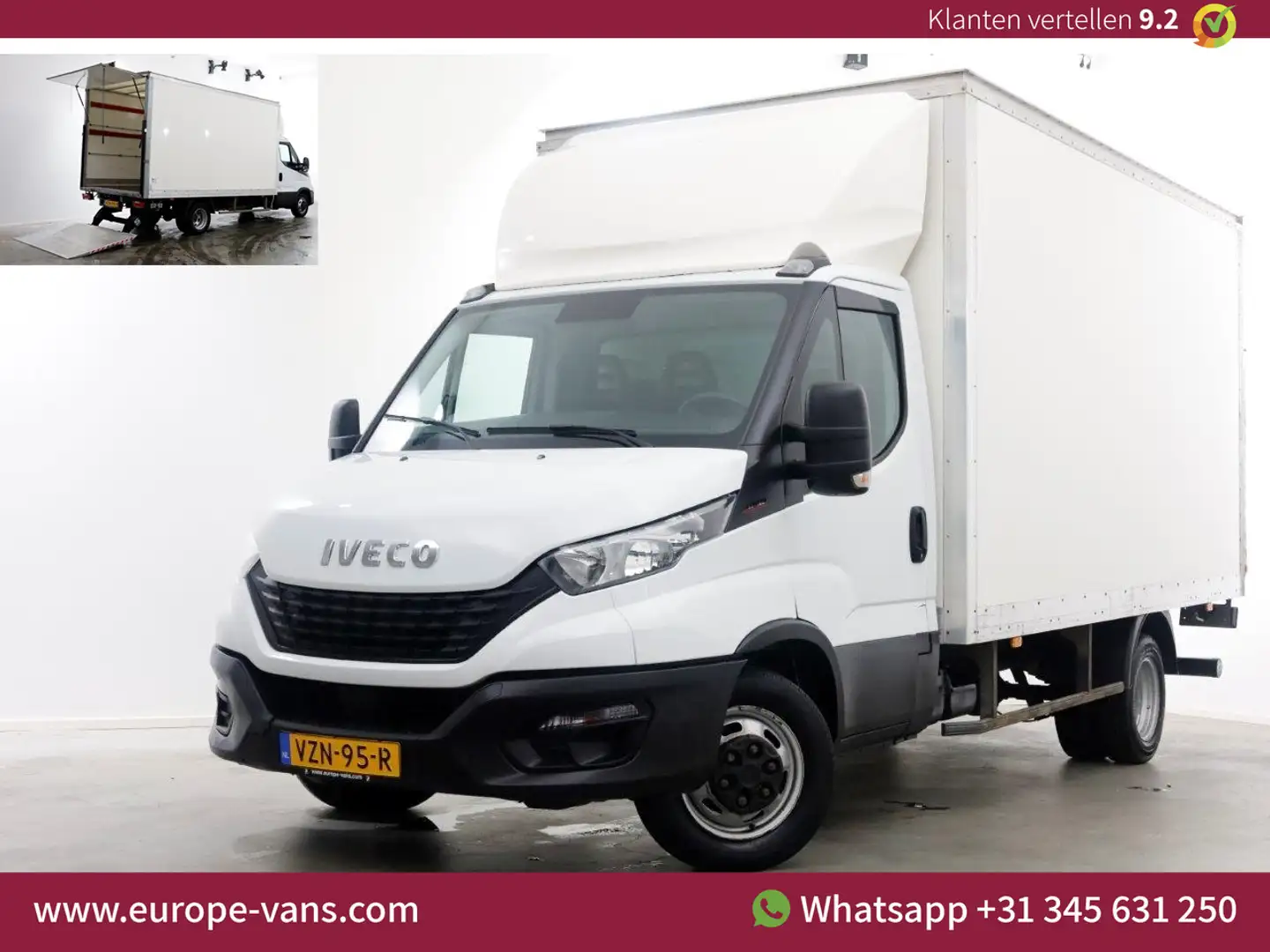 Iveco Daily 35C16 3.0 160pk Bakwagen met laadklep 08-2021 Wit - 1