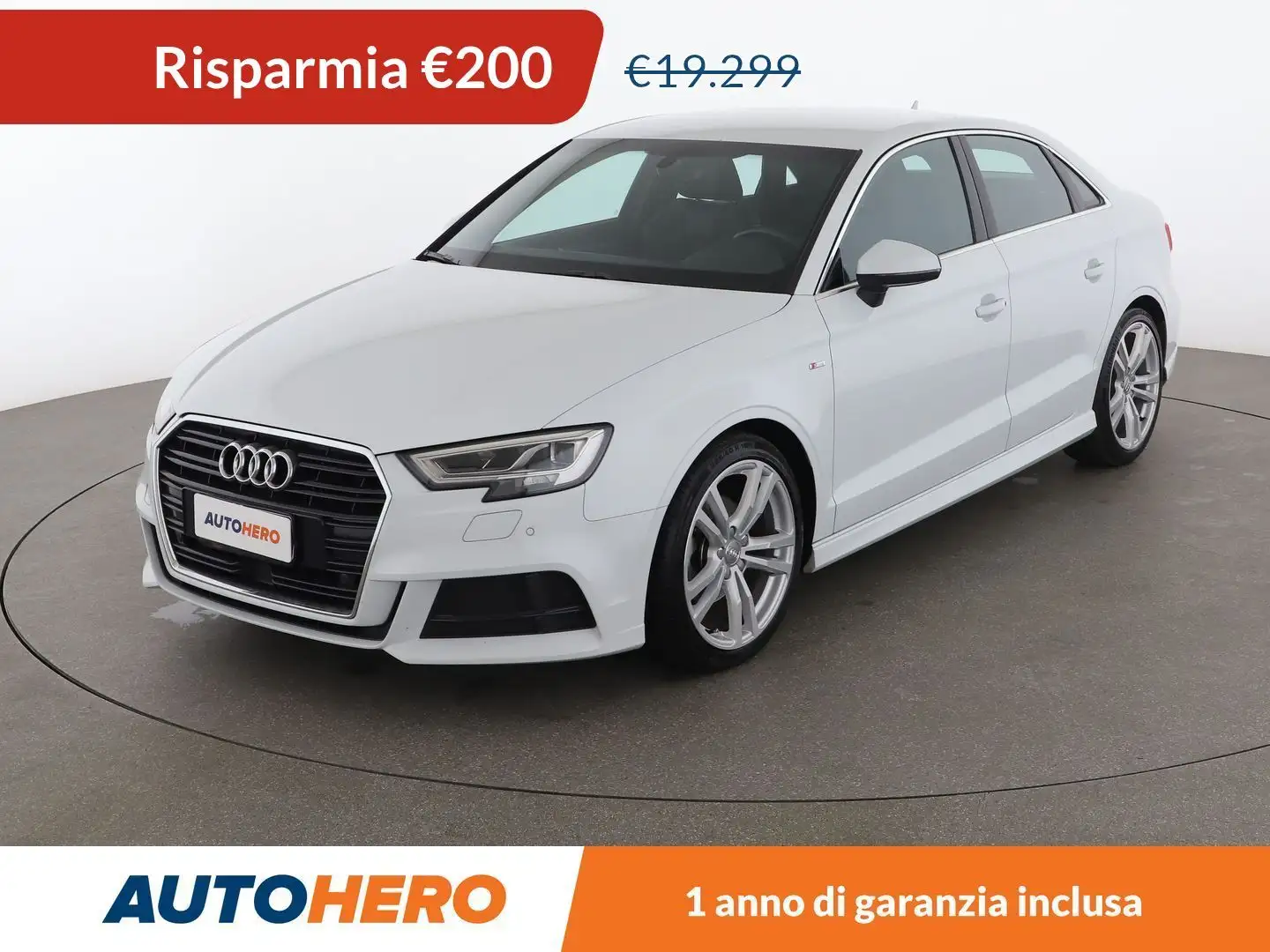 Audi A3 2.0 TDI Sport S tronic Blanc - 1