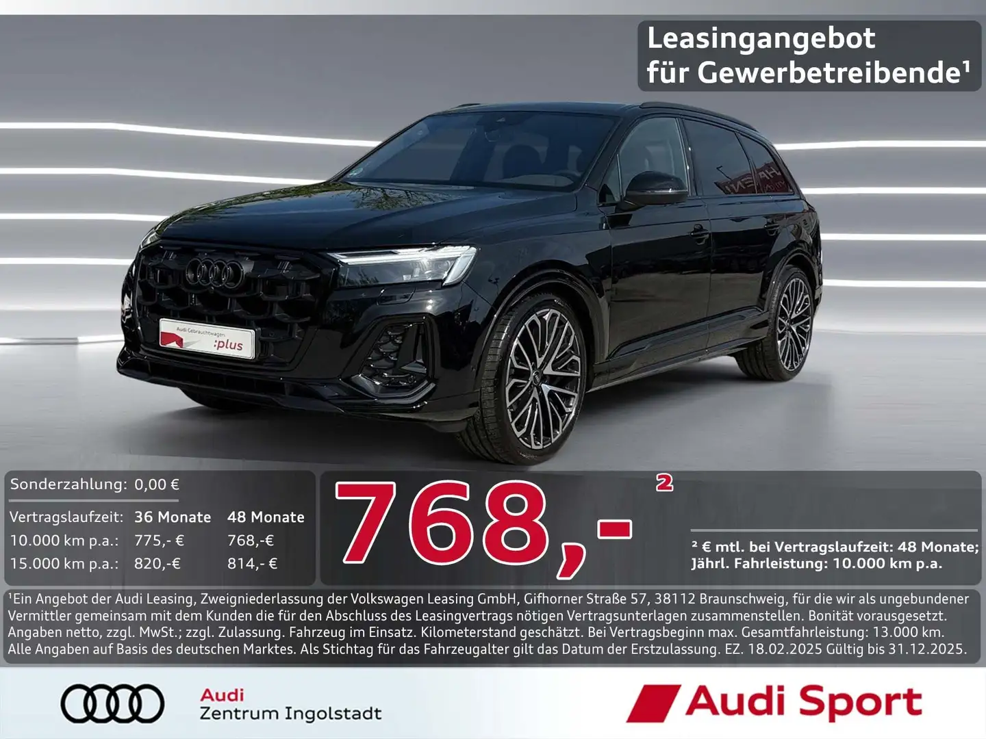 Audi Q7 50 TDI qu 2x S line MATRIX Pano STHZG AHK 22" Schwarz - 1