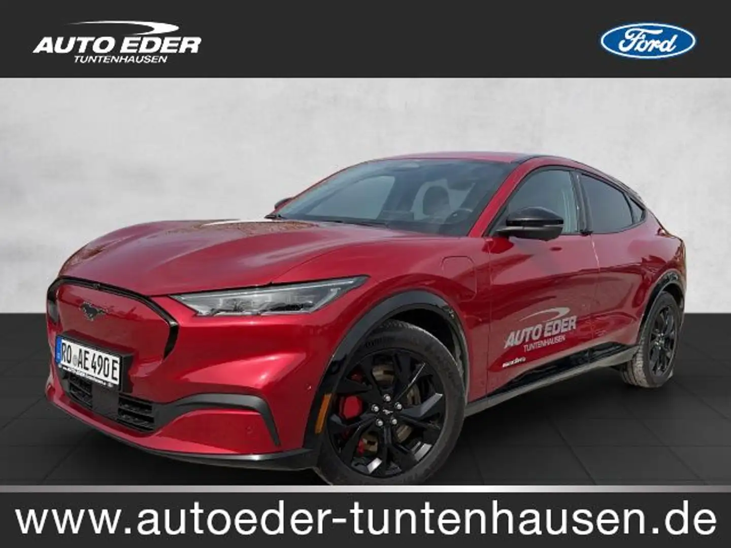 Ford Mustang Mach-E Premium AWD Sportpaket Bluetooth Red - 1