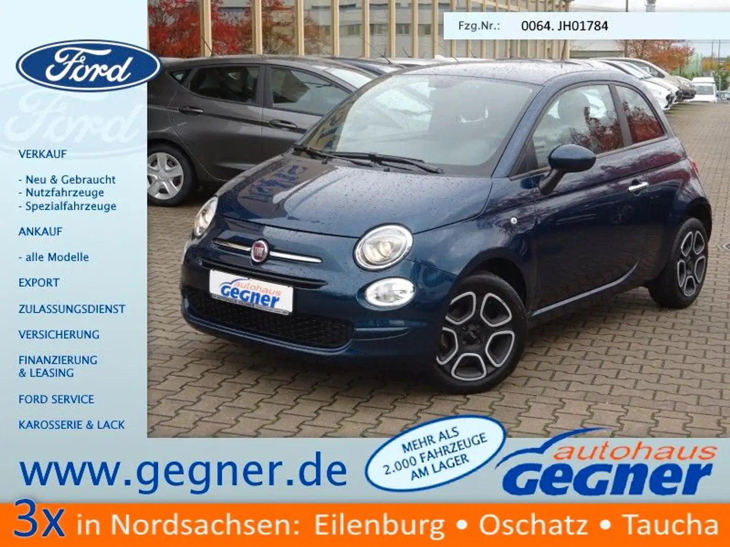 Fiat 500 Club 70PS Klima DAB+ Tempomat Blau - 1