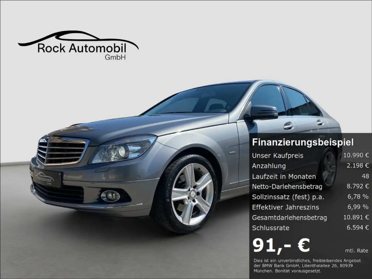 Mercedes-Benz C 230 7G-TRONIC Bi-Xenon H&K *Garantie* Silber - 1