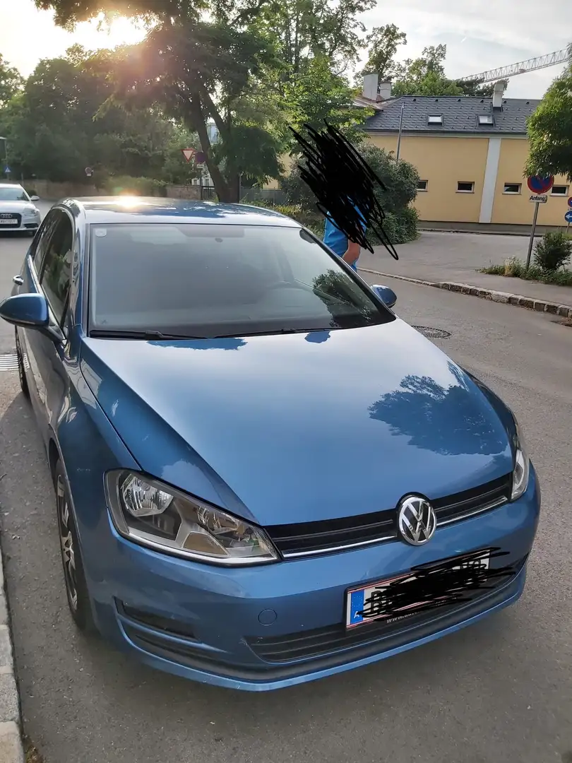 Volkswagen Golf 2,0 TDI Style Blau - 1