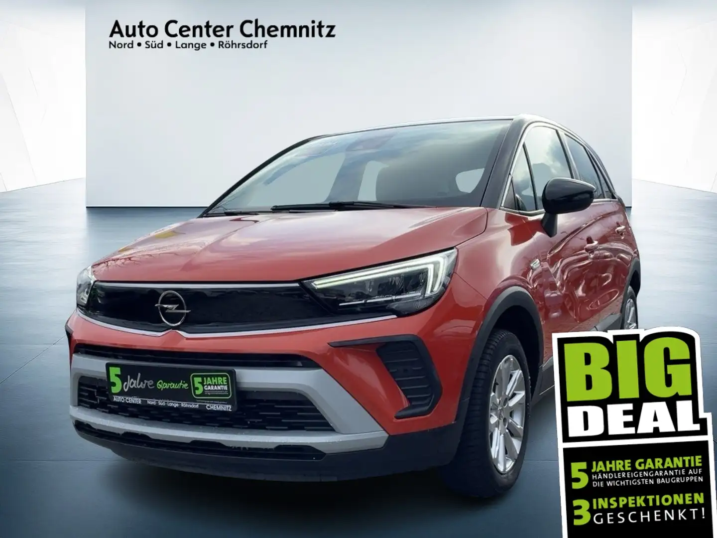 Opel Crossland 1.2 Elegance LED/Navi/SHZ/LHZ/Kamera Orange - 1