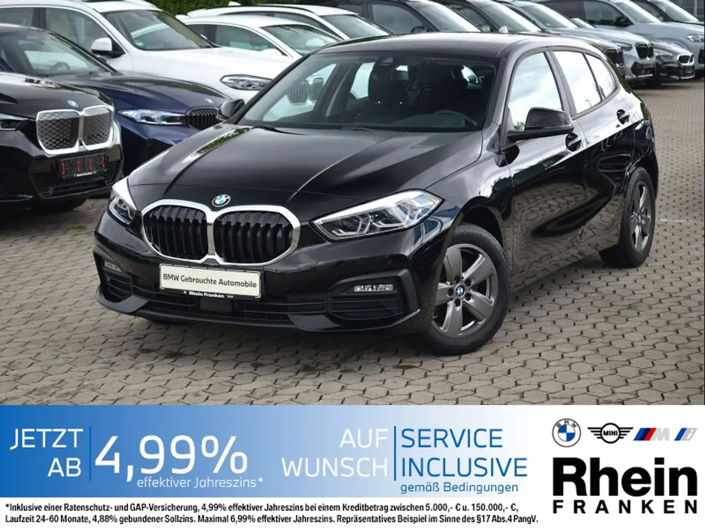 BMW 118 i Advantage LiveCptProf.LED.PDC vo+hi.Sitzhzg Schwarz - 1