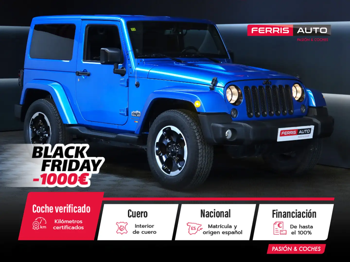 Jeep Wrangler 2.8CRD Polar Aut. Blau - 1