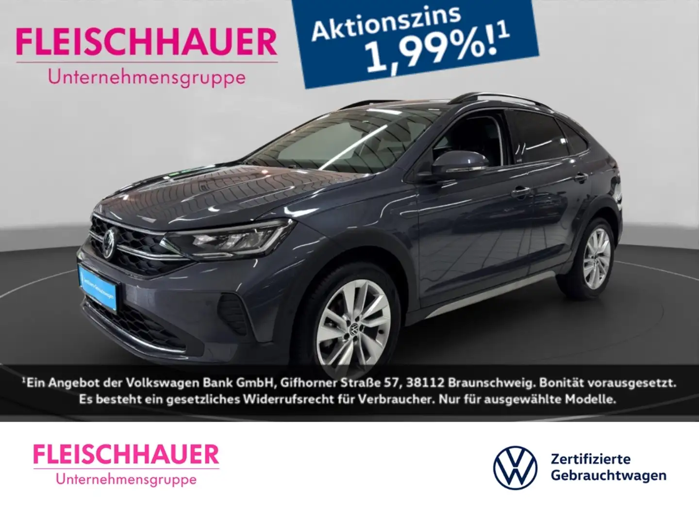 Volkswagen Taigo Move 1.5 TSI LIFE LED+ACC+DC+CARPLAY+RFK+SHZ+DAB+ Grau - 1