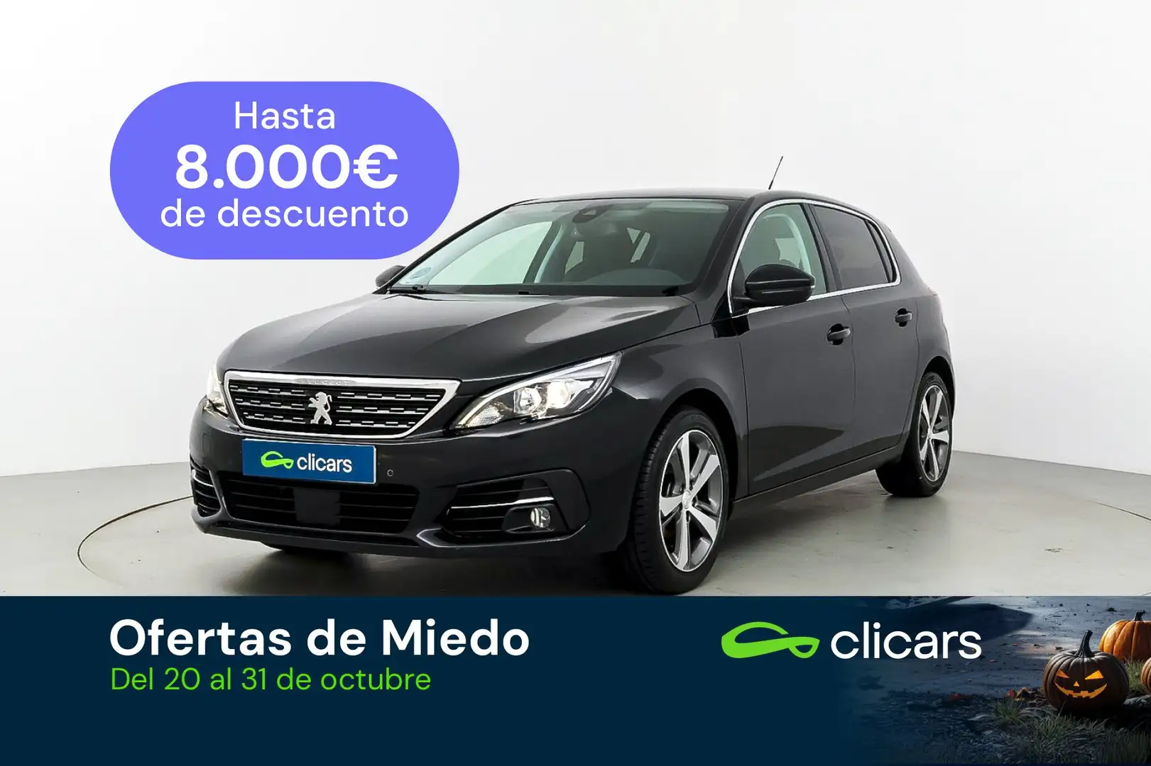 Peugeot 308 1.2 PureTech S&S Allure 110 Noir - 1