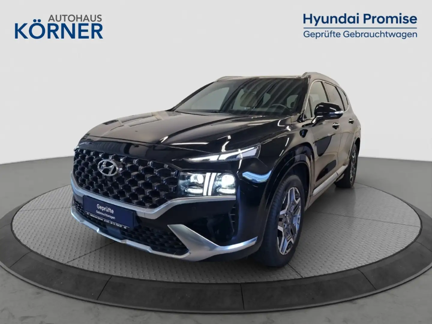 Hyundai SANTA FE Hybrid SIGNATURE 1.6 T-GDi *ALLRAD*LEDER*PANO*LED* Nero - 2