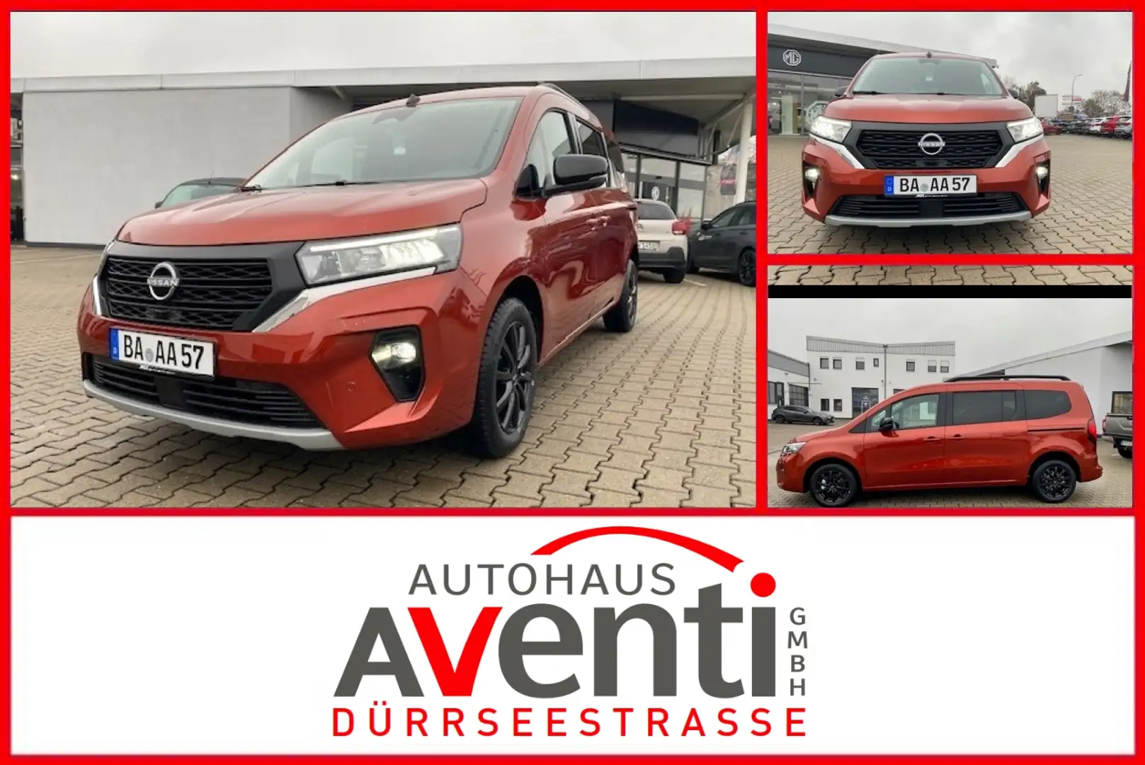 Nissan Townstar Tekna 360° Kamera*Langer Radstand*7Sitze Rot - 1