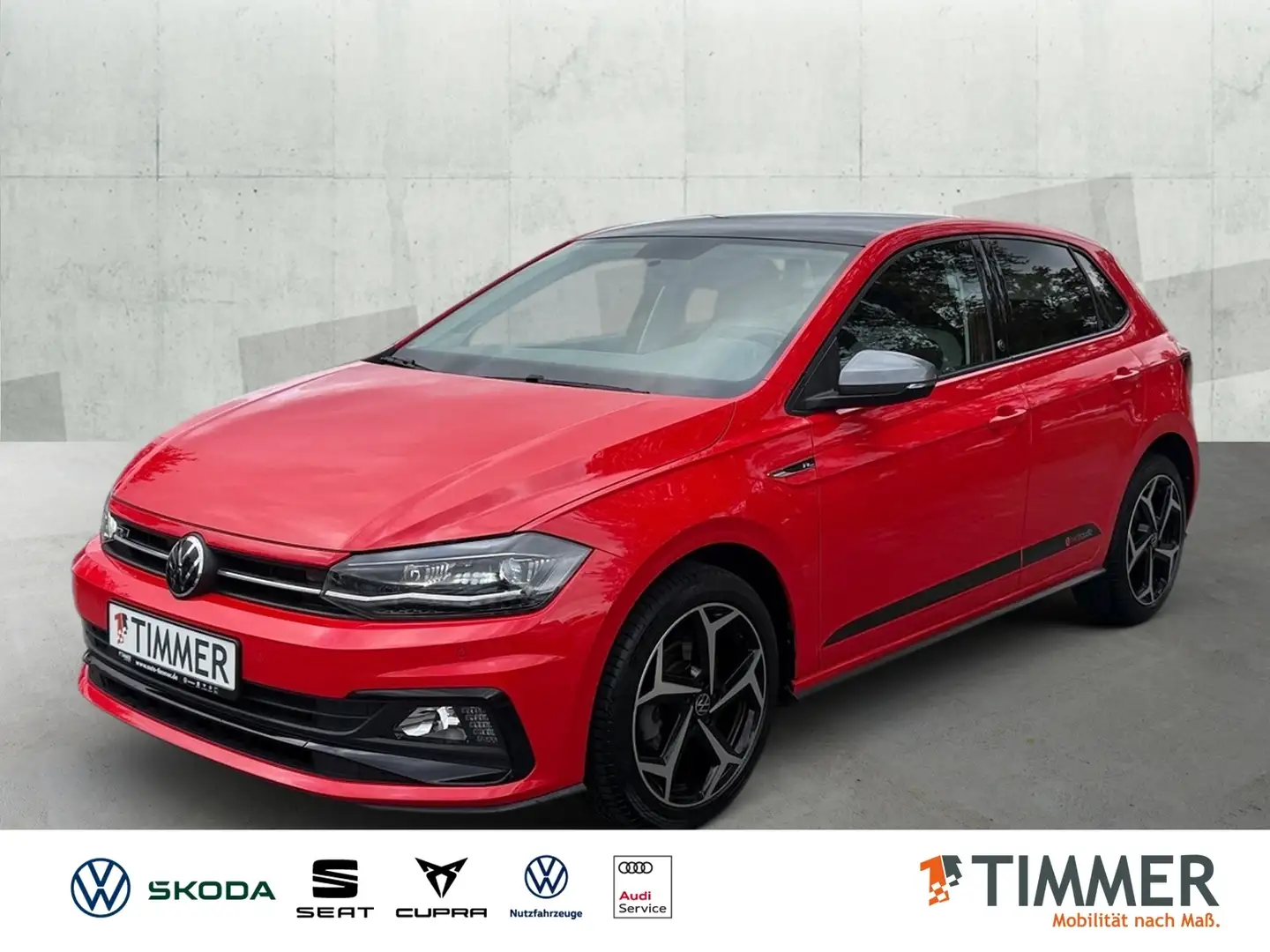 Volkswagen Polo 1.0 TSI DSG R-LINE *LED *BEATS *RKAM *ACC *APP *D Rot - 1