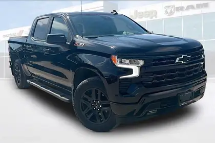 Black 2024 Chevrolet Silverado 1500 RST Crew Cab 4WD Pickup Truck Four-Wheel Drive 8-Speed Automatic