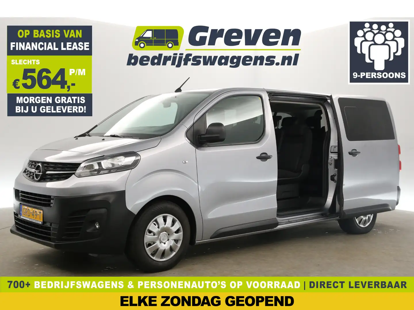 Opel Vivaro 2.0 CDTI L3H1 | 145PK Automaat | 9 Persoons | TAXI Gris - 1