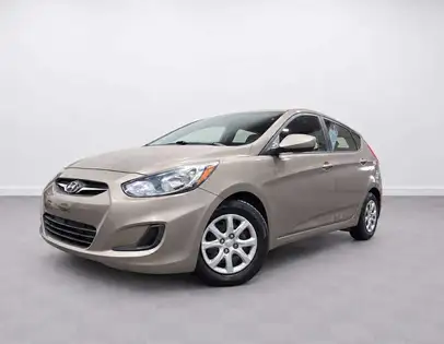 Brown (Beige) 2014 Hyundai Accent Hatchback  6-Speed Automatic