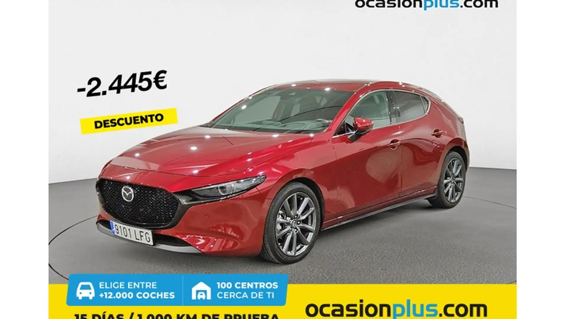 Mazda 3 2.0 e-Skyactiv-G Zenith 90kW Rojo - 1