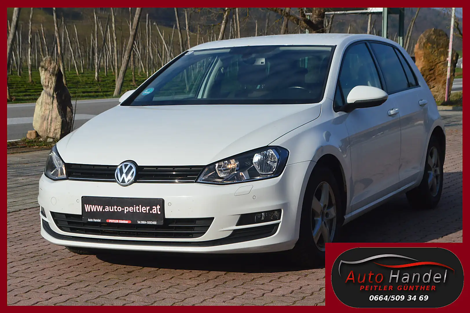 Volkswagen Golf 1,6 BMT TDI 4Motion+AHK+SHZ+PDC+TEL Weiß - 1
