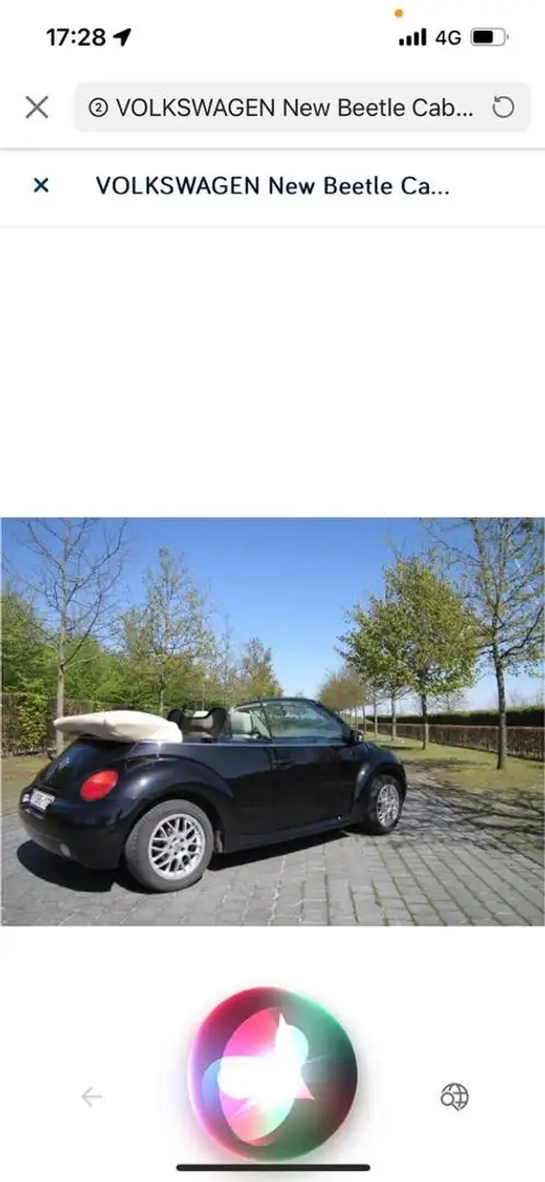 Volkswagen New Beetle New Beetle Cabriolet 1.4 Zwart - 2