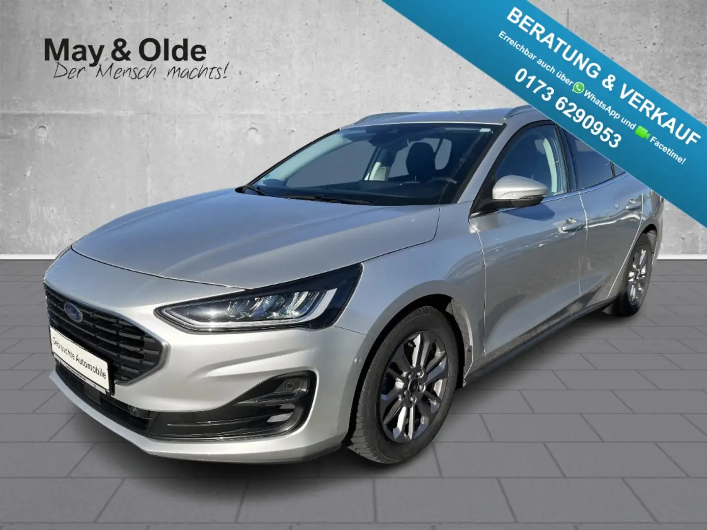 Ford Focus Turnier 1.5 EcoBlue Titanium X LED Kamera Silber - 1
