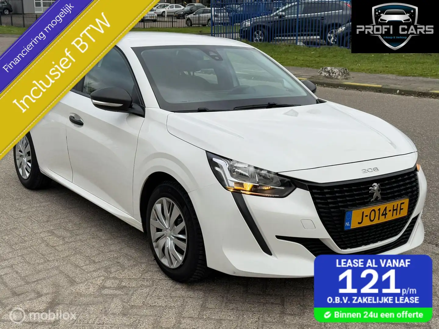 Peugeot 208 1.2 PureTech Airco Cruise Elek.Ramen Weiß - 1