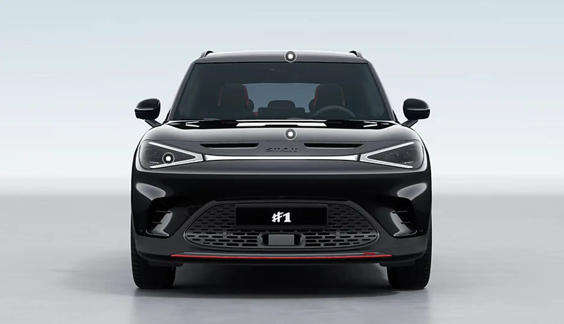 smart #1 BRABUS 66 kWh | 428 pk | Panoramadak | 360 Camera Negru - 2