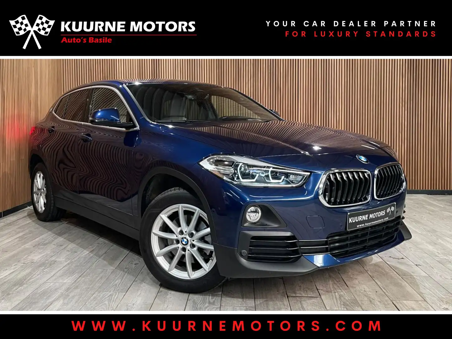 BMW X2 sDrive18d Led/Leder/Gps/Cam/Pdc/Bt *1j garantie* Blu/Azzurro - 1