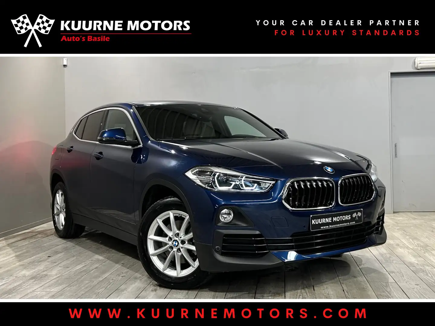BMW X2 sDrive18d Led/Leder/Gps/Cam/Pdc/Bt *1j garantie* Blue - 1