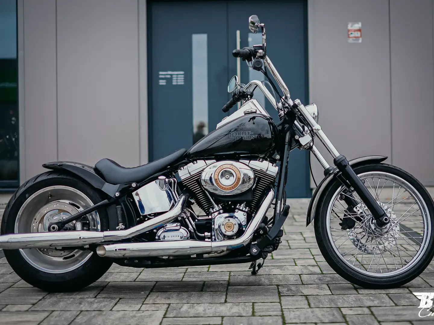 Harley-Davidson Softail FXSTC Softail Custom UMBAU by BSB Customs Zwart - 1