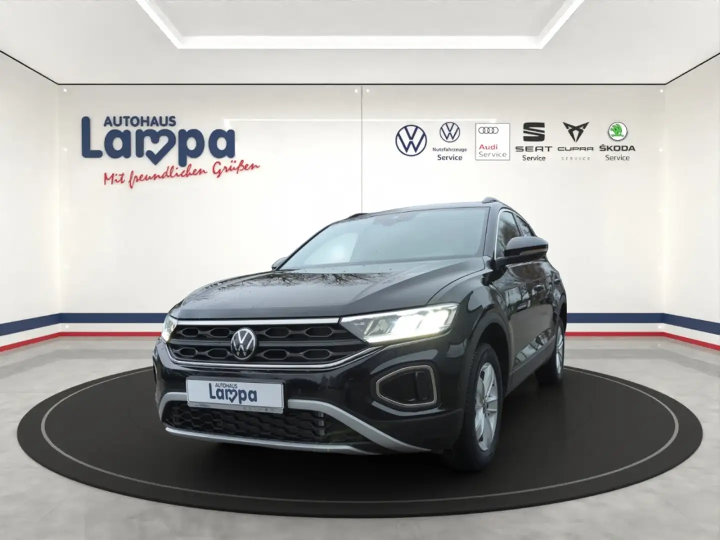 Volkswagen T-Roc Goal 1.0 TSI 6-Gang NAV,RFK,SHZ,ACC,DAB+,LED Schwarz - 1