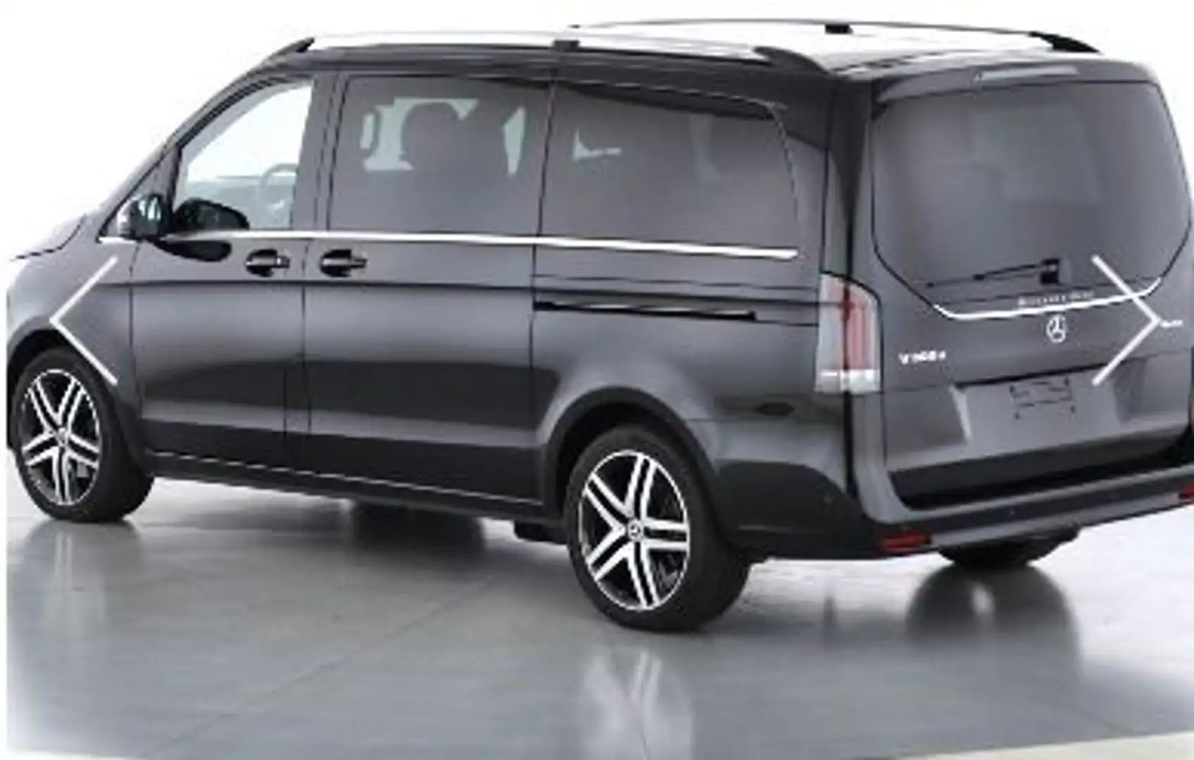 Mercedes-Benz V 300 d 4MATIC AVA L Pano LIEGE AHK 360° Abstand Schwarz - 2