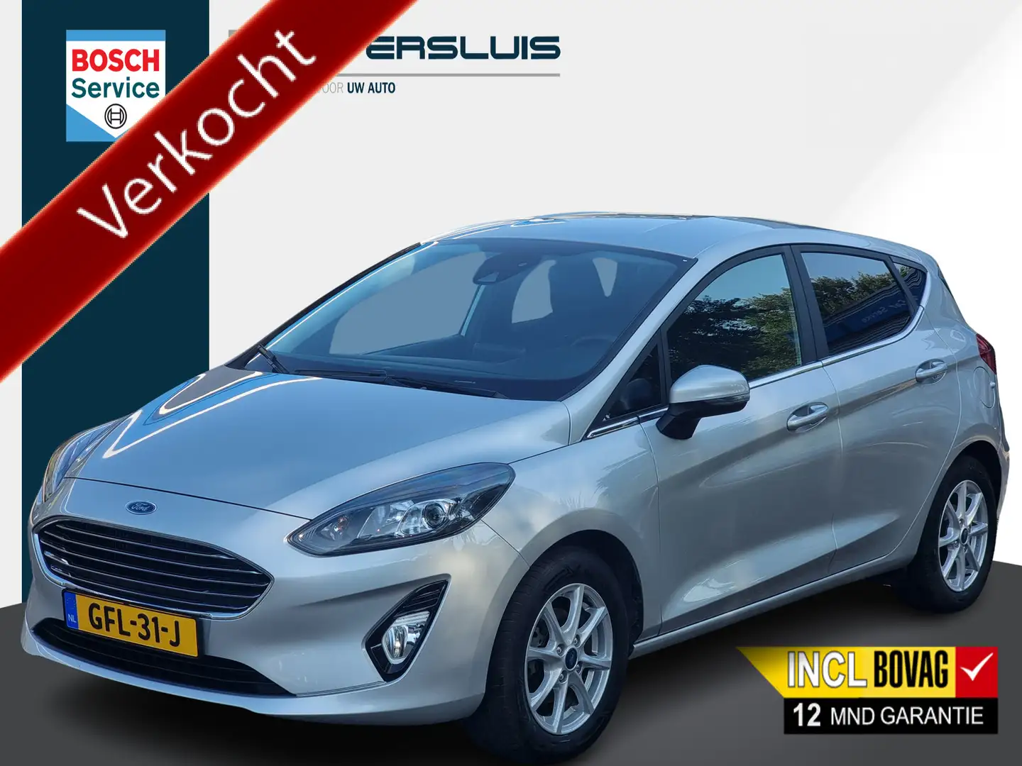 Ford Fiesta | Airco aut. | Cruise control | Apple carplay | Da Grijs - 1